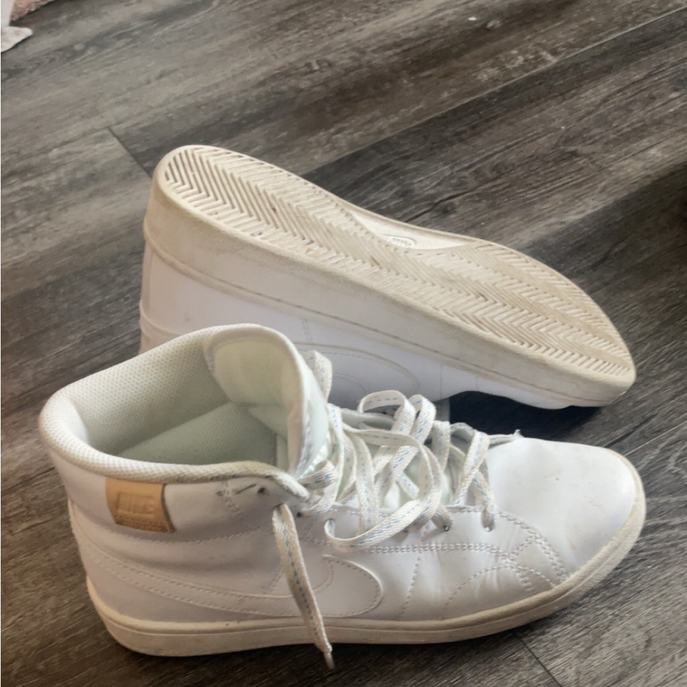 Nike White High-Top Athletic Shoes